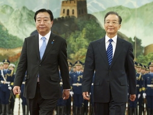 Le Premier ministre japonais en visite en Chine